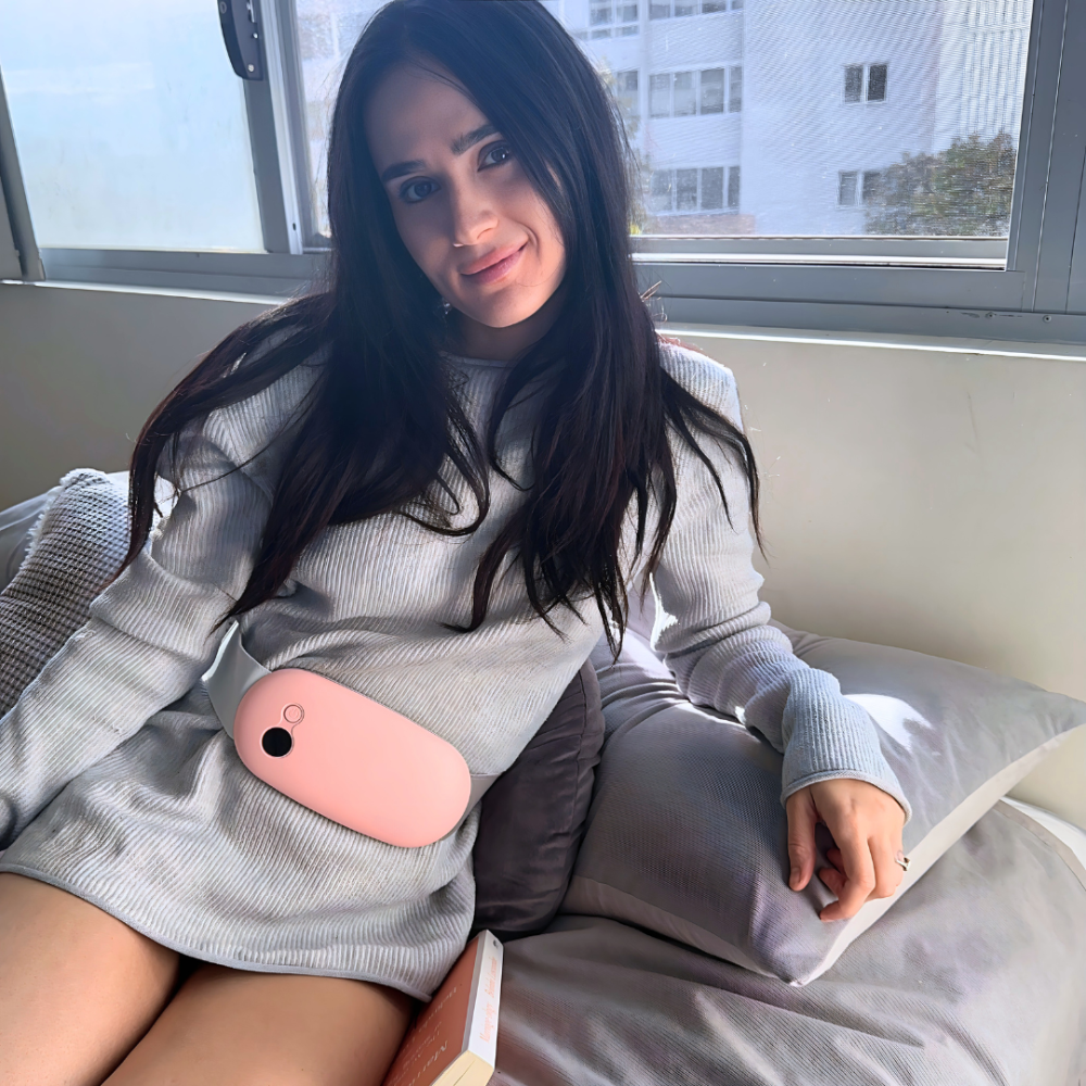 1-Piece Portable Heating Waist Belt Menstrual Cramps Relief, Heating Pad Stomach 3-Speed Temperature Adjustment